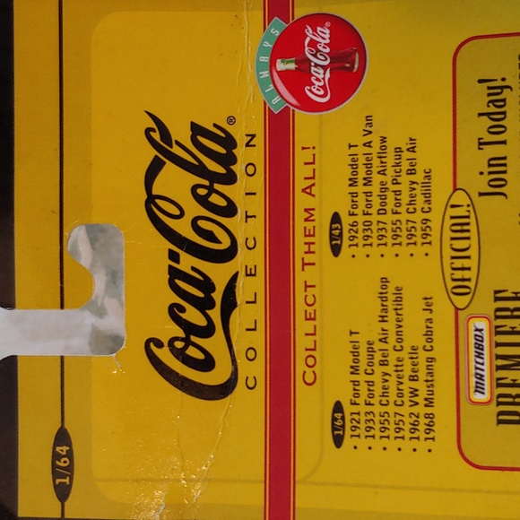 Matchbox Coca Cola Red 1933 Ford Coupe Collectible Die-Cast Model Car New NWT - Picture 14 of 17